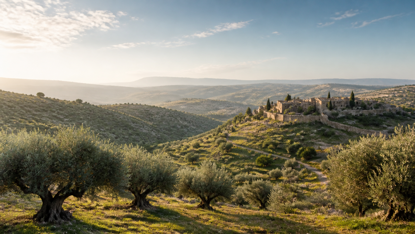 Paisaje biblico mediterraneo